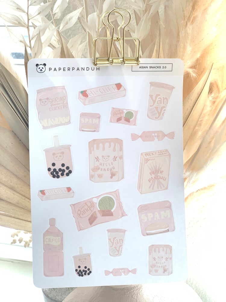 Image of Asian Snacks 2.0 Sticker Sheet