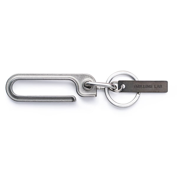 Image of DRILLING LAB - Framework Key Chain (Matte Silver)