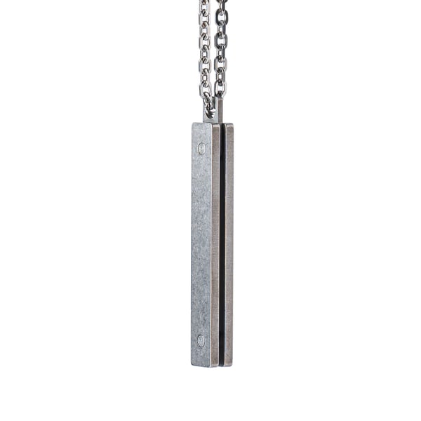 Image of DRILLING LAB - Anonymous Pendant Necklace Type_B (Silver)