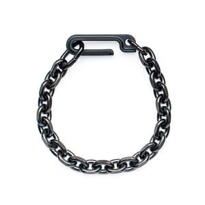 Image of DRILLING LAB - Framework Chain Bracelet (Raw Black)