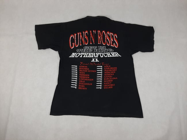 1993 Guns N Roses Tour T-Shirt