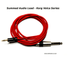 Summing Audio Cable with Attenuator Circuit Stereo 3.5mm Jack - Mono 6.35mm Jack