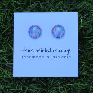 Image of Pastel Speckled Glitter Studs (12mm)