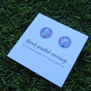 Image of Pastel Speckled Glitter Studs (12mm)