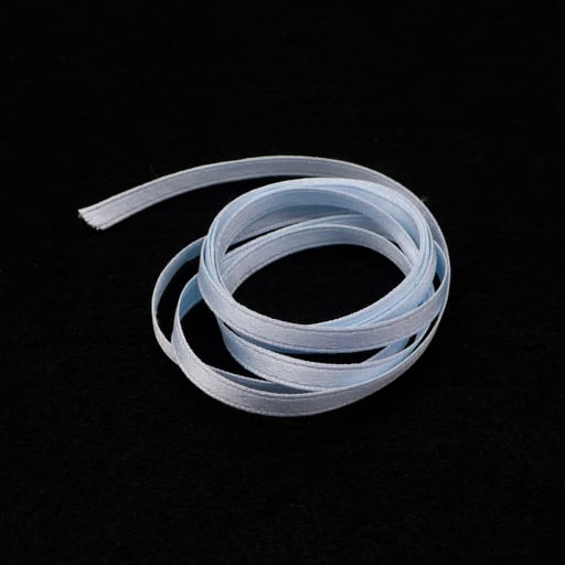 Image of 4mm pale blue silk satin ribbon