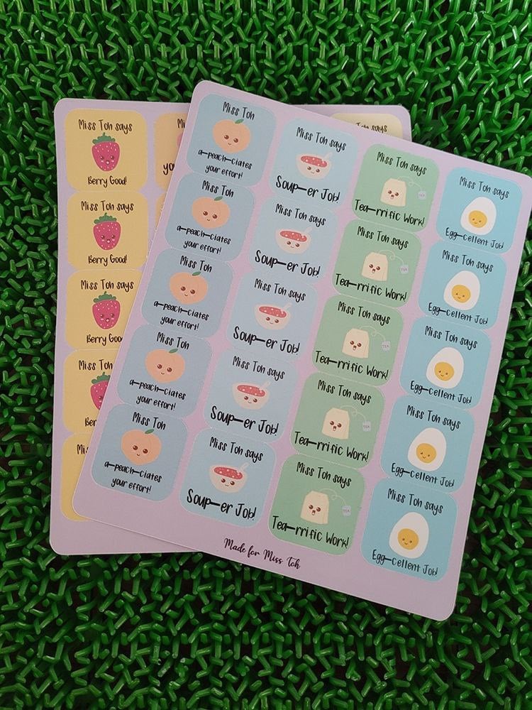 So Punny! Customisable Encouragement Stickers