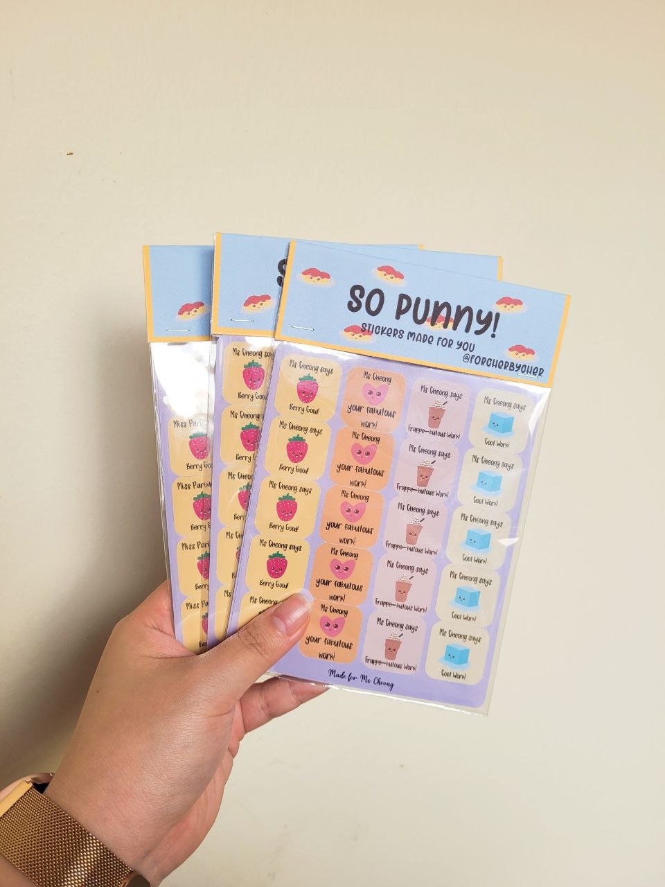 So Punny! Customisable Encouragement Stickers