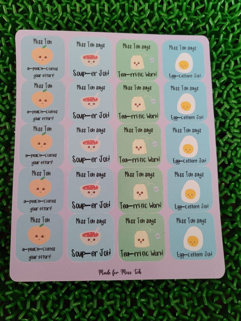 So Punny! Customisable Encouragement Stickers