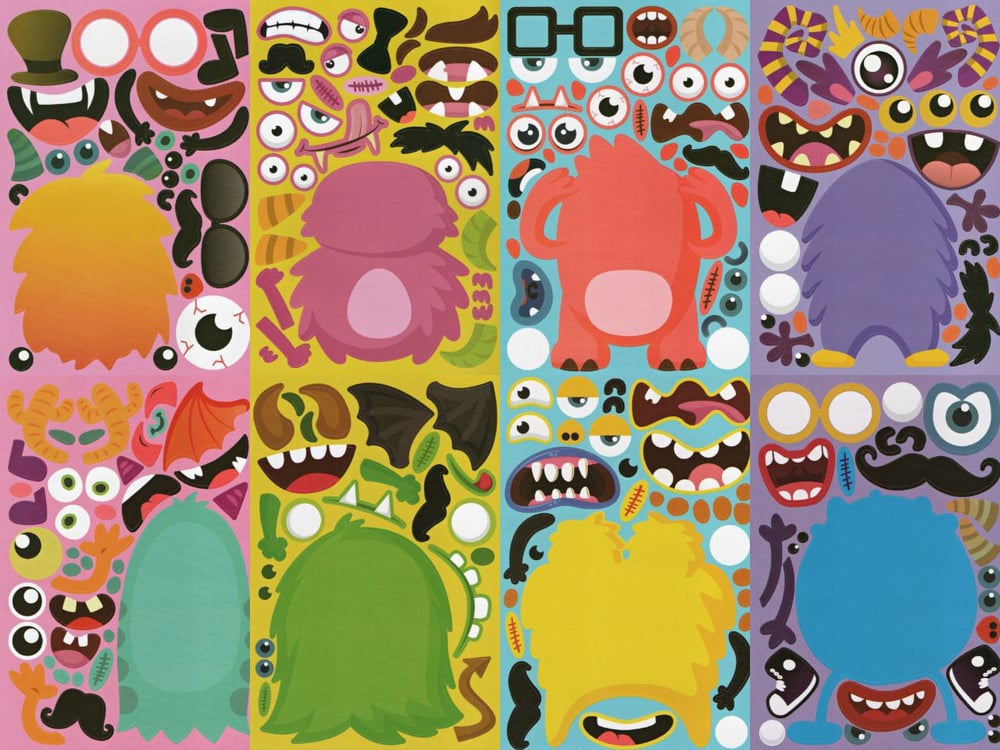 Monster Madness Sticker Sheet
