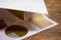 Image 4 of Love Love Love Love / gold on white