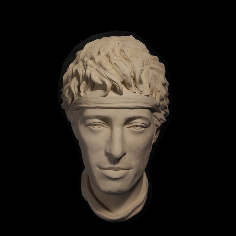 Bruce Springsteen White Clay Sculpture (Iconic Headband)