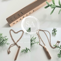 Personalised Vertical Bar Necklace 
