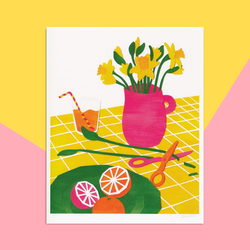 Daffodils Still Life - 8x10" Print