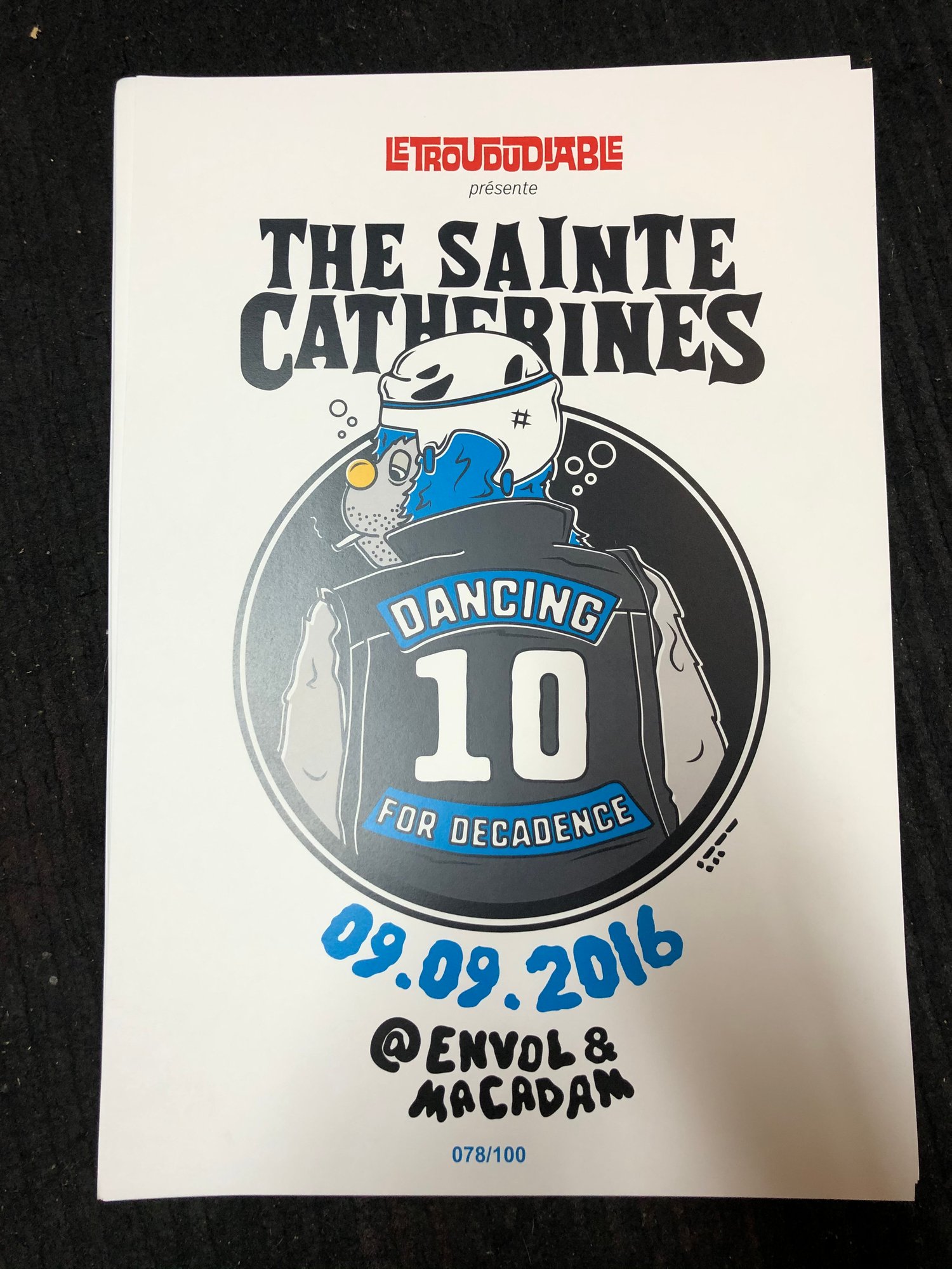 Image of The Sainte Catherines - Show 10e anniversaire de Dancing - Posters 