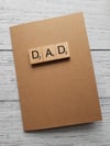 Father's Day Scrabble style card