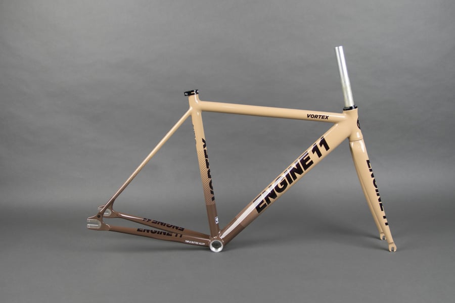 Image of 2021 E11 Vortex frameset in Beige Brown