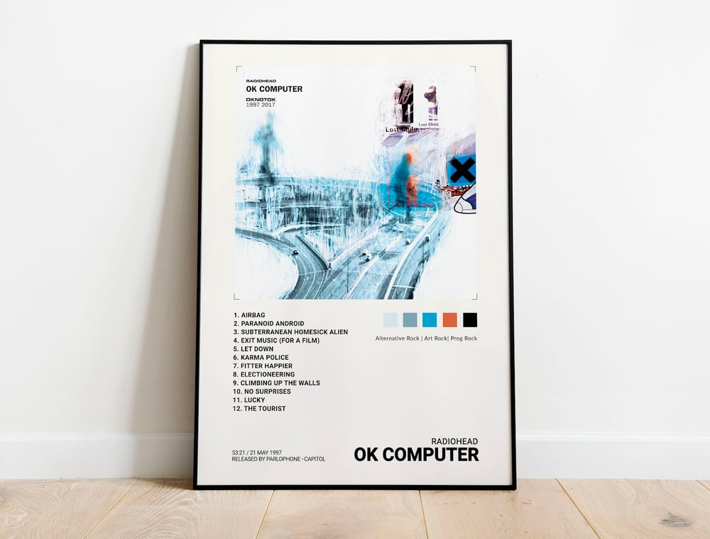 Radiohead - OK Computer Album Cover Poster | Architeg Prints | Architeg ...