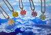 Rainbow Daisy Necklace 