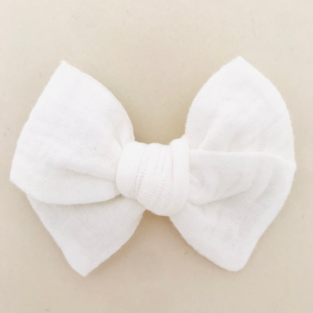 Image of Barrette & bloomer double gaze blanc cassé