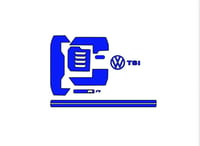 Image 2 of Vw Golf Gti R Mk7/ 7.5 Engine Cover Decal Sticker Set 