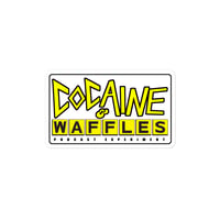 Image 1 of Cocaine and Waffles 4-inch / 10cm Sticker