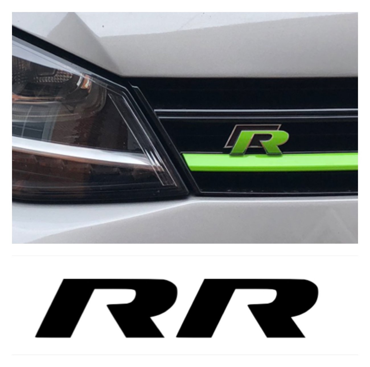 Vw Golf Mk7/7.5 R badge Overlay x2 | QsCustom