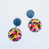 Geneva Dangly Stud Earrings