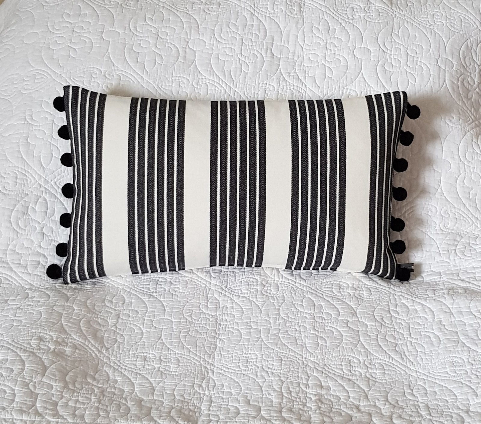 Long black outlet pillow