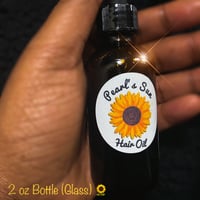 2 oz Hair Oil Glass Bottle