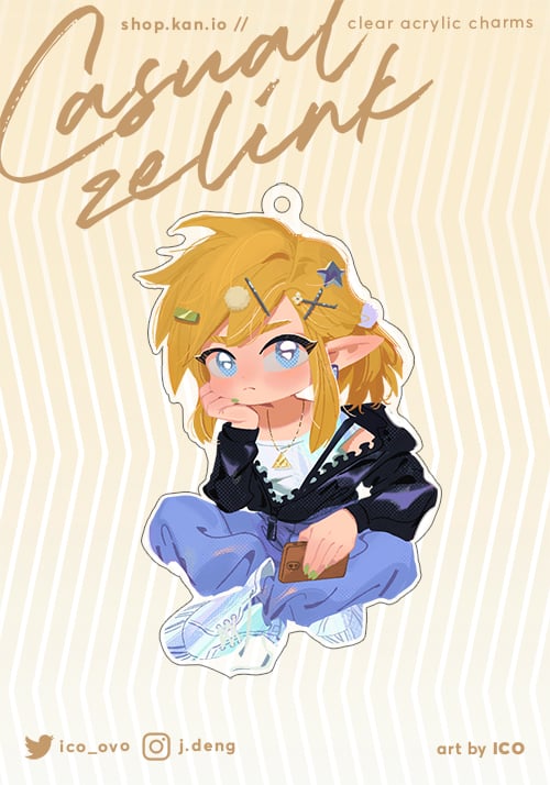 Casual Zelink: Vinyl Stickers / zelda | kan & ico