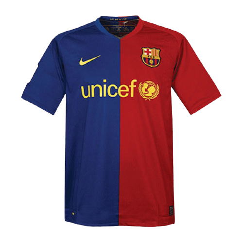 Image of Barcelona Soccer Jersey Home Retro Replica 2008/09