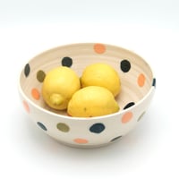 Image 1 of Polka Dot Serving Bowl 