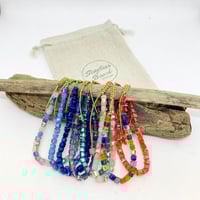 Image 2 of Crystal Cube Bracelet - Choose Your Color - Adjustable