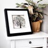 Papercut Tree Framed Art