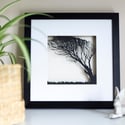 Papercut Windswept Tree Art