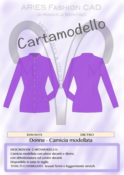 Image of Cartamodello Camicia DONNA 