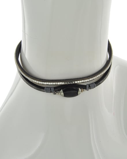Image of Black Oval Choker