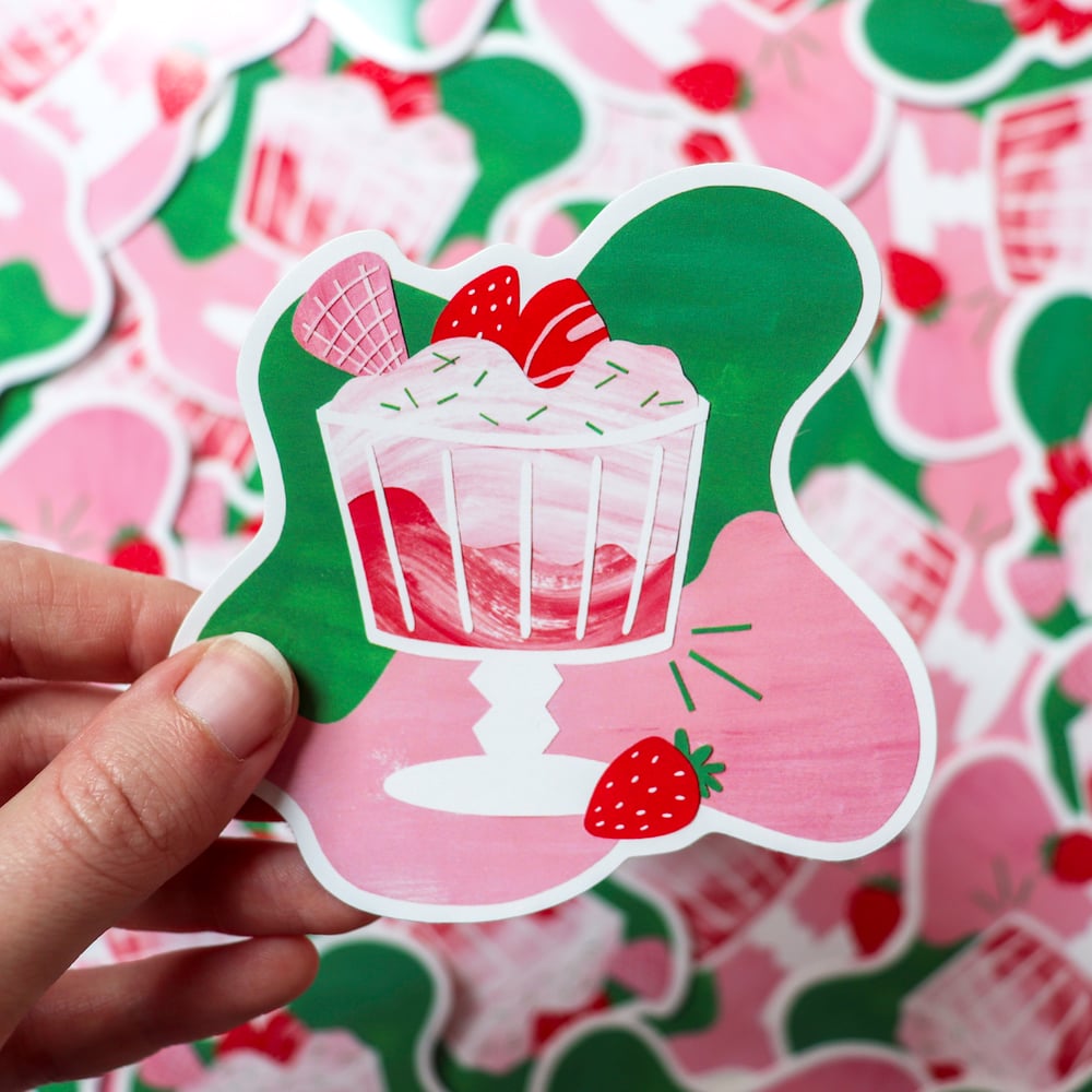 Strawberry Trifle - Vinyl Sticker