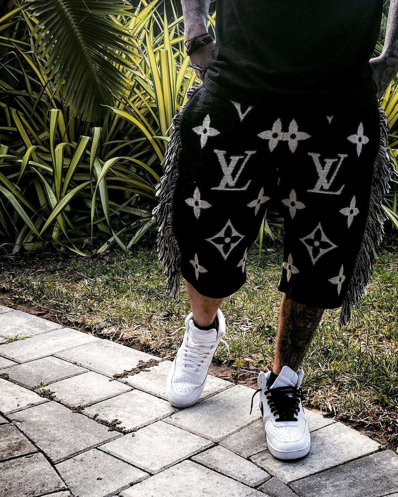 LV Blanket Shorts Savage Statement