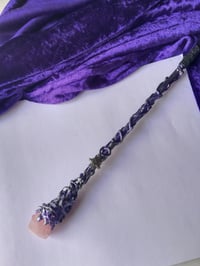 Image 1 of ROSE QUARTZ CRYSTAL WAND