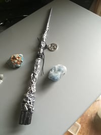 Image 2 of Black Tourmaline Crystal Gothic Wand