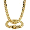 MEN'S GOLD CUBAN CHAIN & BRACELET