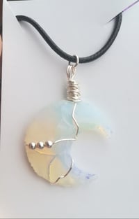 Image 1 of Opalite Crystal Moon Pendant