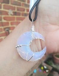 Image 2 of Opalite Crystal Moon Pendant