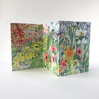 Garden Flowers concertina card