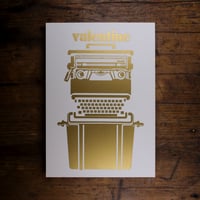 Image 2 of Valentine Typewriter / gold