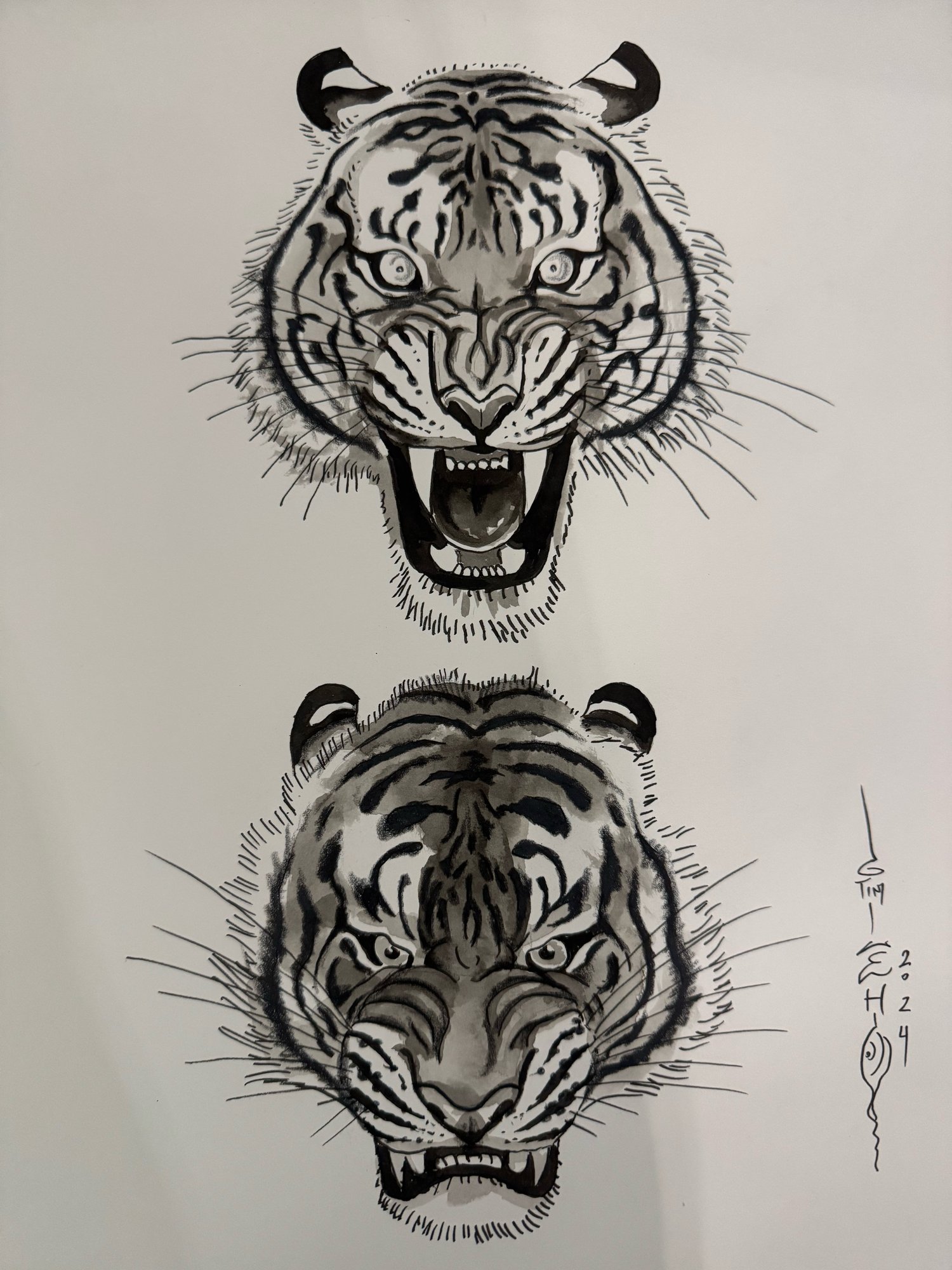 Image of Tim Lehi "Tiger Book Art 117" Illustration 