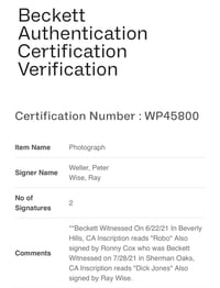 Image 8 of Robocop Autographed Cast 12x17 print JSA/BAS COA 