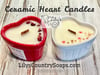 Ceramic Heart Soy Candles