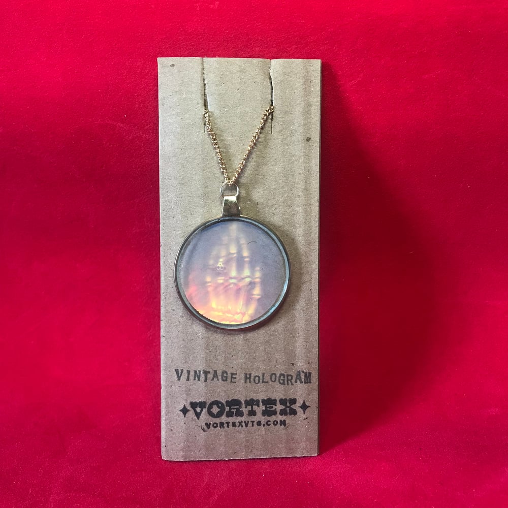 Skeleton Hands Hologram Necklace